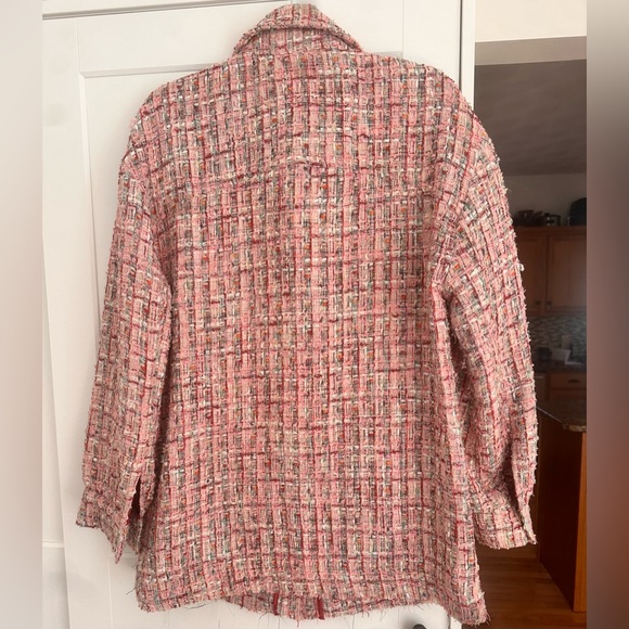 Avec Les Filles Long Tweed Shacket - Picture 3 of 7